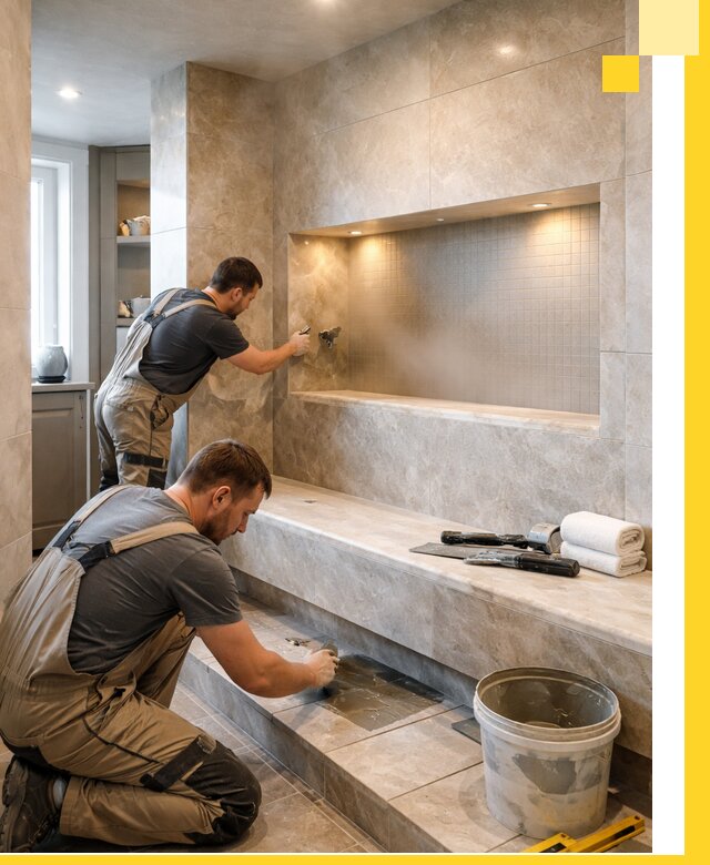 Профессиональное строительство хамама в квартире в Кингисеппе