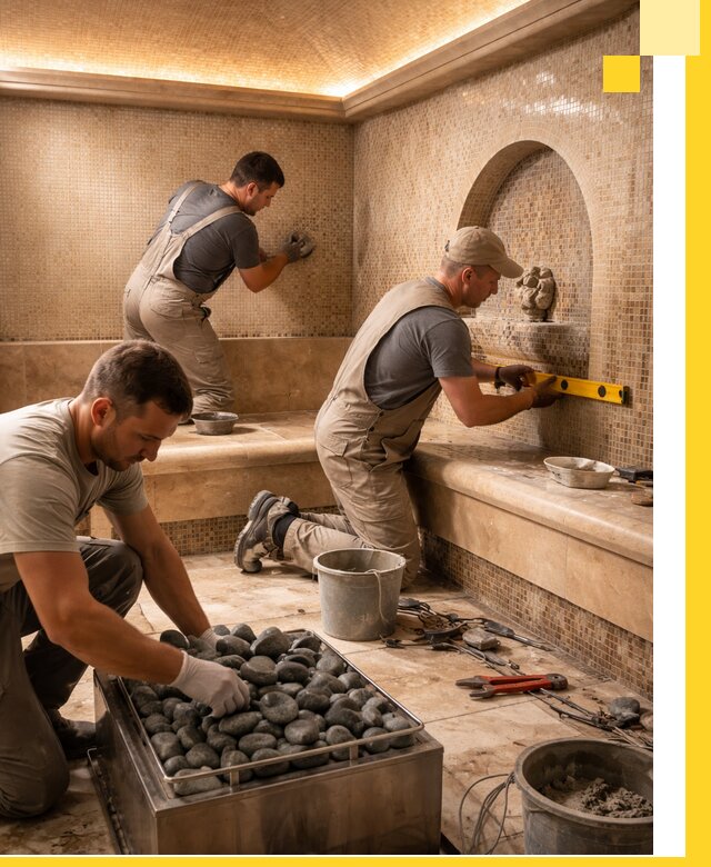 Проектирование и строительство хамама и сауны в Кингисеппе