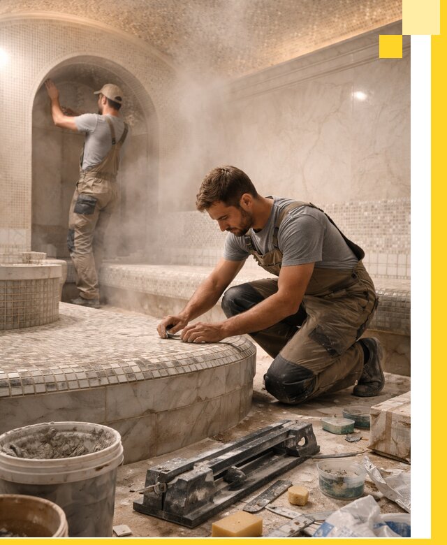 Профессиональный дизайн хамама и SPA под ключ в Кингисеппе