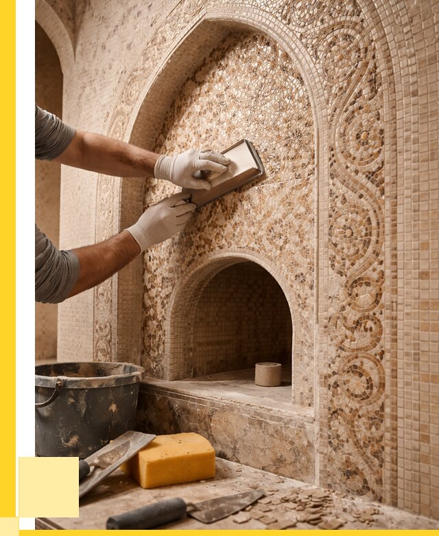 Мозаика для хамама в Кингисеппе под ключ от 5192 р. | ЭриданКгп