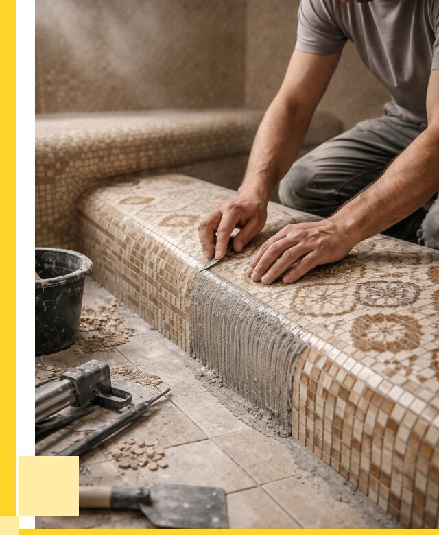 Плитка для хамама под ключ в Кингисеппе от 3634 р. | ЭриданКгп