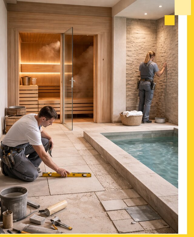 Комплексный дизайн и отделка интерьеров SPA под ключ в Кингисеппе